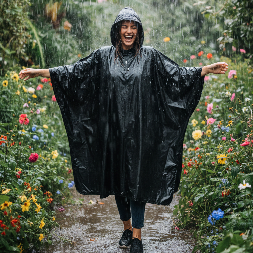Ultra-Light Waterproof Poncho | Compact Rain Protection