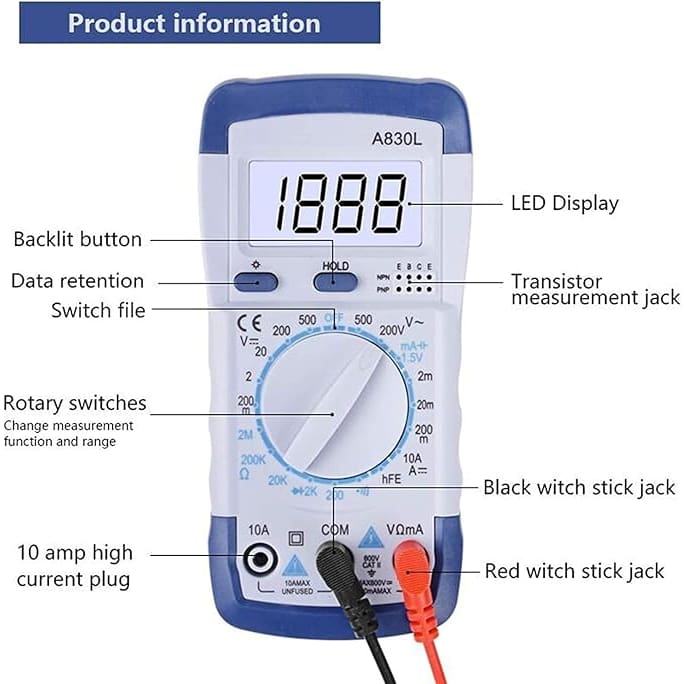 60W Digital Soldering Iron kit with Multimeter