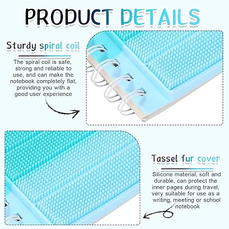 Sensory Fidget Notebook Ocean Waves | Textured Journal for Focus & Calm