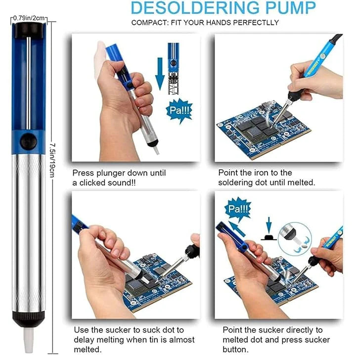 60W Digital Soldering Iron kit with Multimeter