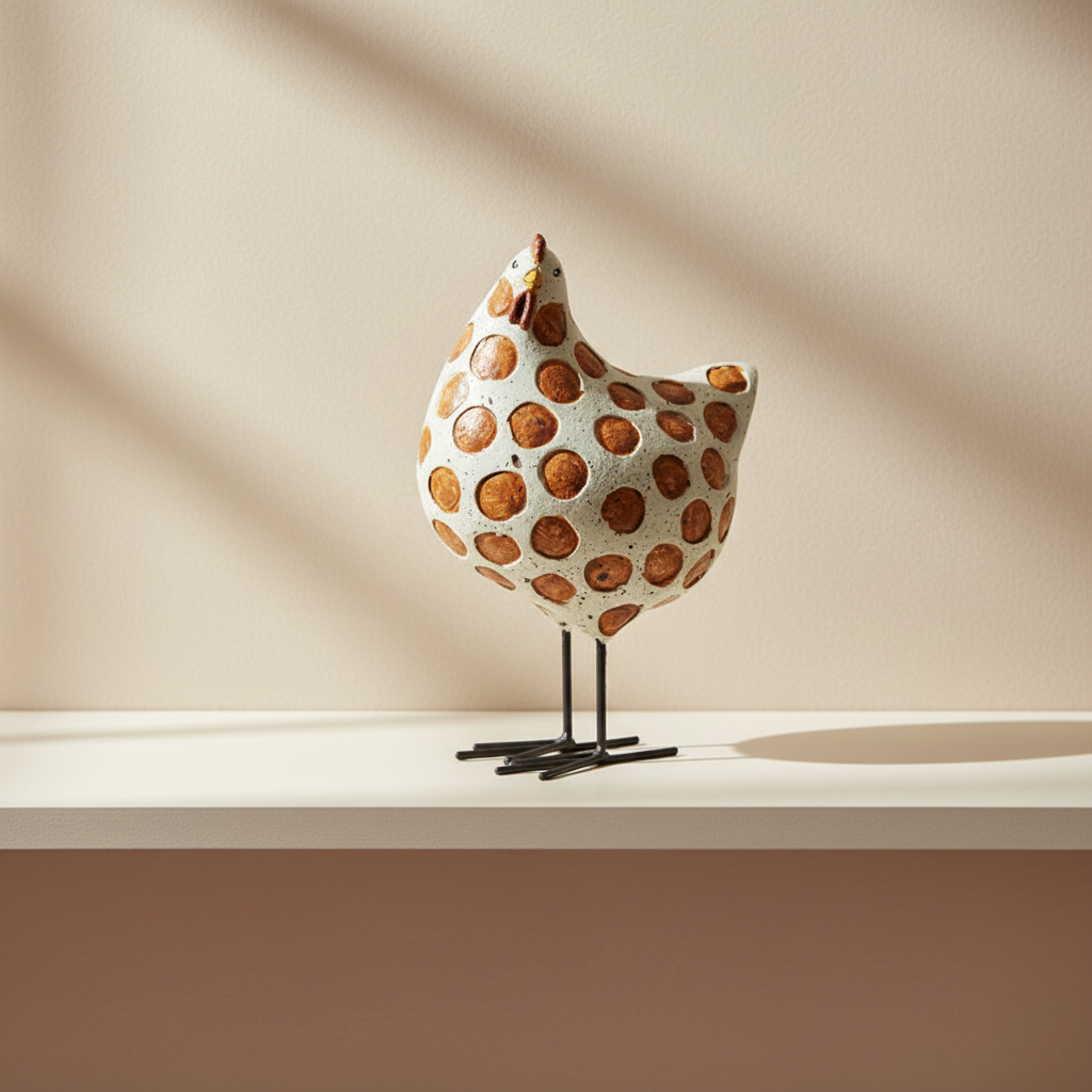 Petit Bespoke Dotted Hen Sculpture