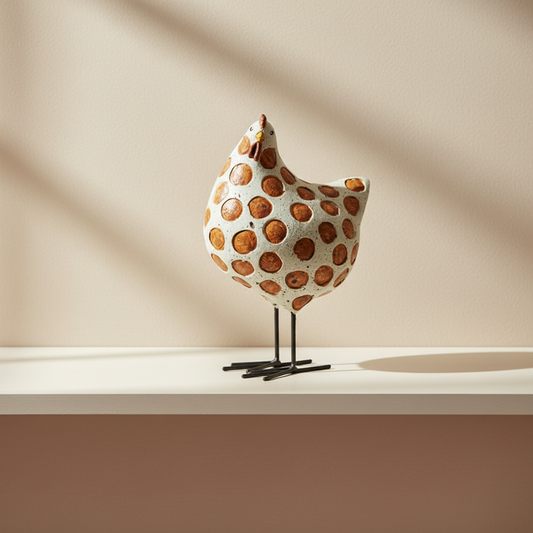 Petit Bespoke Dotted Hen Sculpture