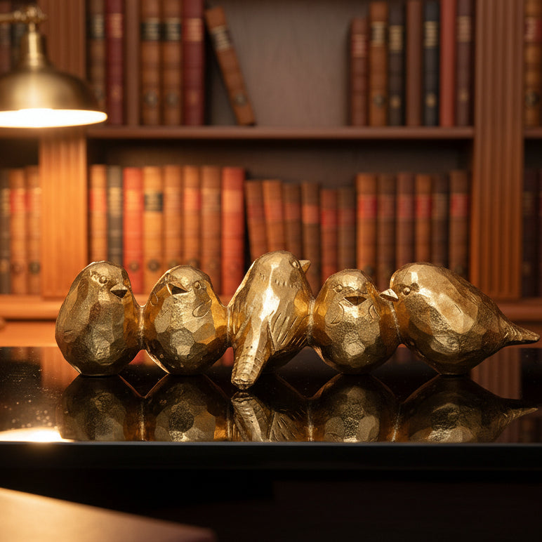 Songbirds in Gold 9X22CM