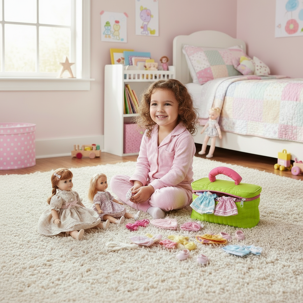 Quilted  Bag - Green And Pink