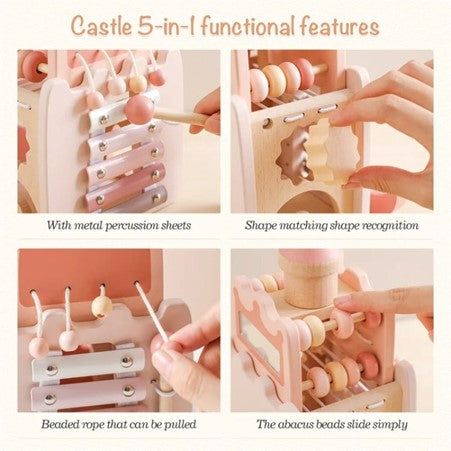 5 in 1 Wooden Castle Cognitive Box