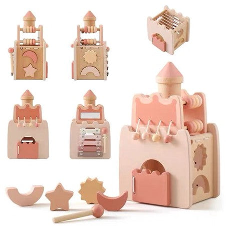 5 in 1 Wooden Castle Cognitive Box