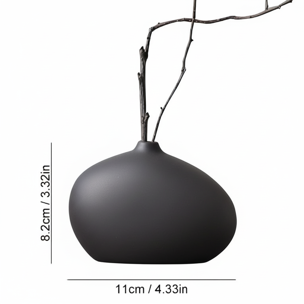 Petit Elegance Vase | Charcoal