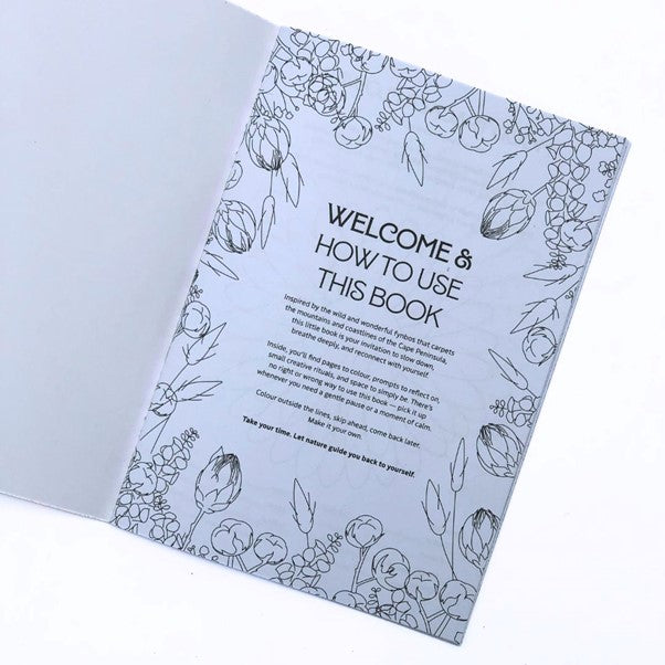 Colouring Book for Adults - Fynbos set