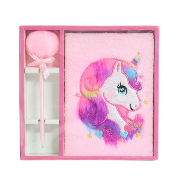 Unicorn Plush Journal & Pen Gift Set