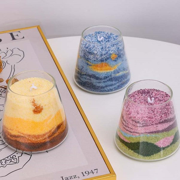 DIY Sand Painting Scented Candle | Shangri-La