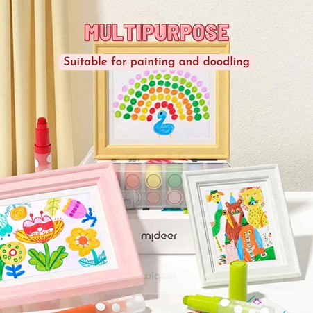 Washable Round Tip Markers 24 Colours